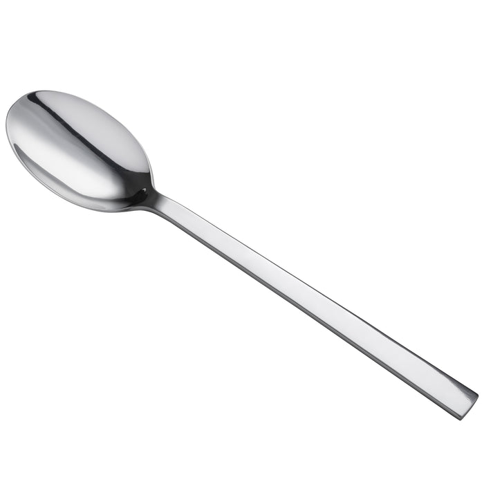 Oneida B678SBNF Chef's Table Mirror 13" 18/0 Stainless Steel Heavy Weight Banquet / Serving Spoon - 12/Pack