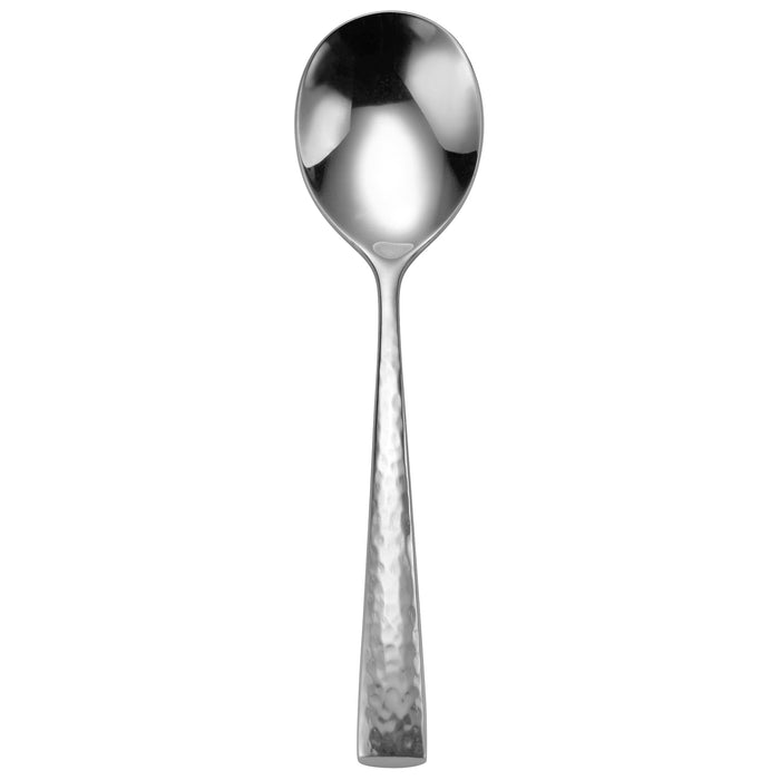 Oneida T958SBLF Cabria 6 1/8" 18/10 Stainless Steel Extra Heavy Weight Bouillon Spoon - 12/Pack
