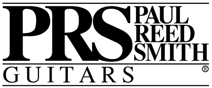 PRS Deluxe cotton guitar strap promotional banner with large PRS and Paul Reed Smith text