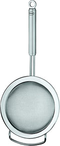 Rosle Stainless Steel Round Handle Kitchen Strainer, Fine Mesh - 4.7"