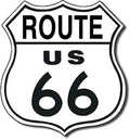 Rt. 66 Shield Tin Sign