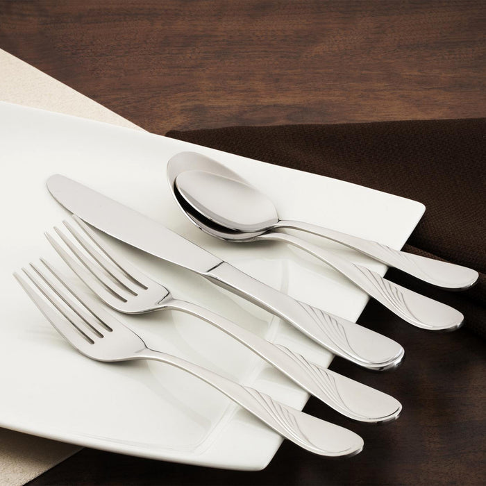 Walco 2103 Goddess 8 3/8" 18/10 Stainless Steel Extra Heavy Weight Serving Spoon - 12/Pack
