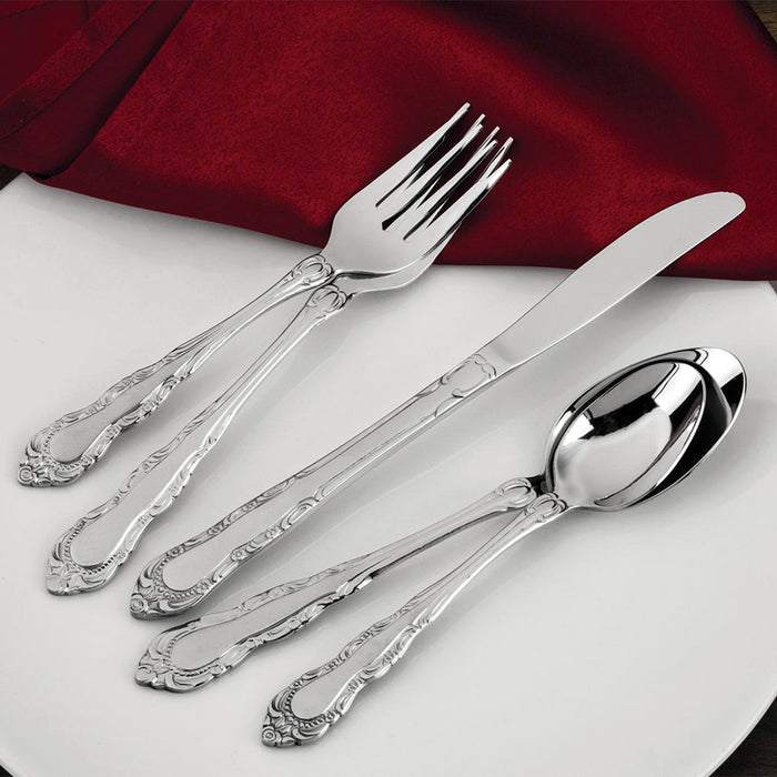 Walco 3804 Patrician 7 3/16" 18/0 Stainless Steel Heavy Weight Iced Tea Spoon - 12/Pack