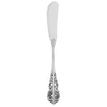 Walco 6811 Classic Baroque 7" 18/10 Stainless Steel Extra Heavy Weight Solid Handle Butter Knife - 12/Pack