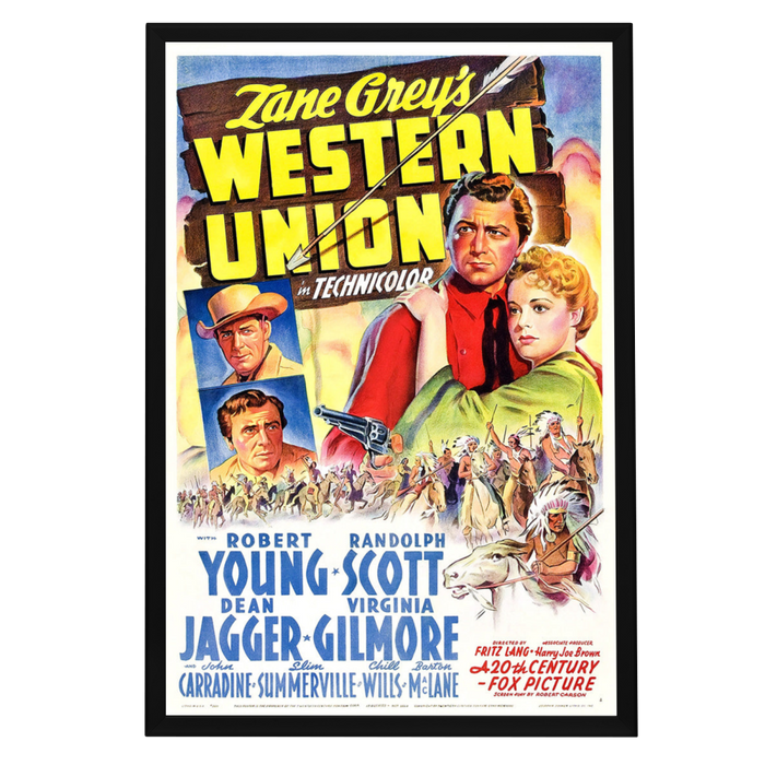 "Western Union" (1941) Framed Movie Poster