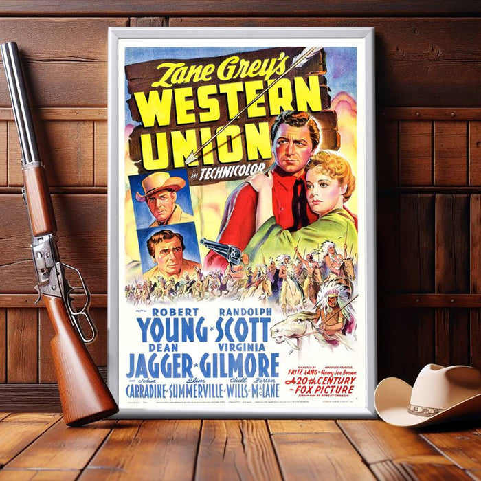 "Western Union" (1941) Framed Movie Poster