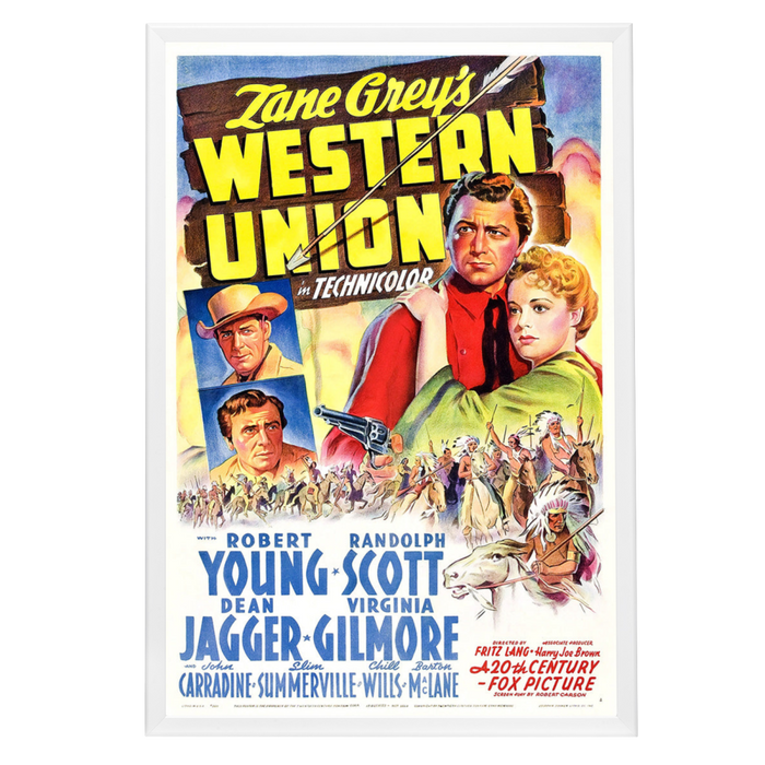 "Western Union" (1941) Framed Movie Poster