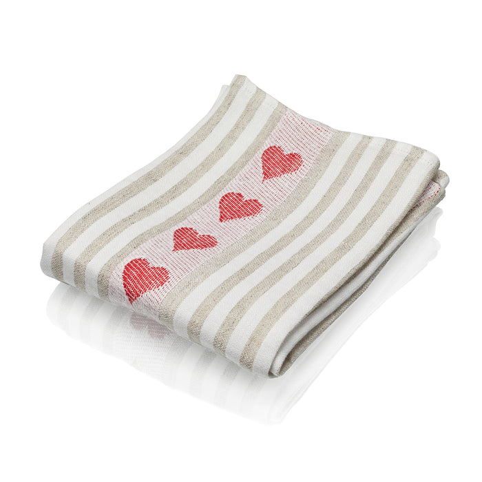 Woods 100% Irish Linen Striped Tea Towel