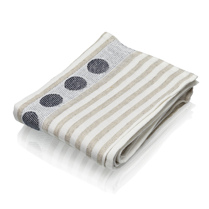 Woods 100% Irish Linen Striped Tea Towel
