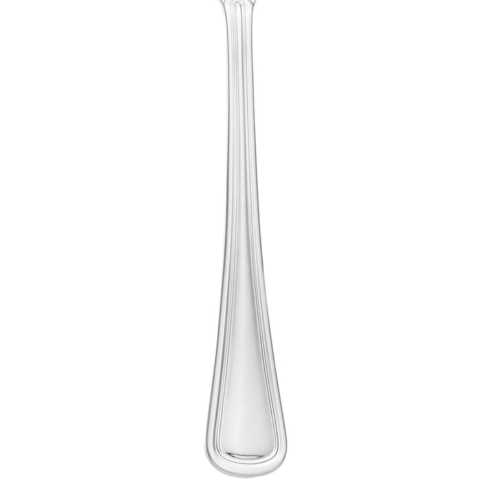World Tableware 101 021 Classic Rim II 7 3/8" 18/8 Stainless Steel Extra Heavy Weight Iced Tea Spoon - 12/Pack