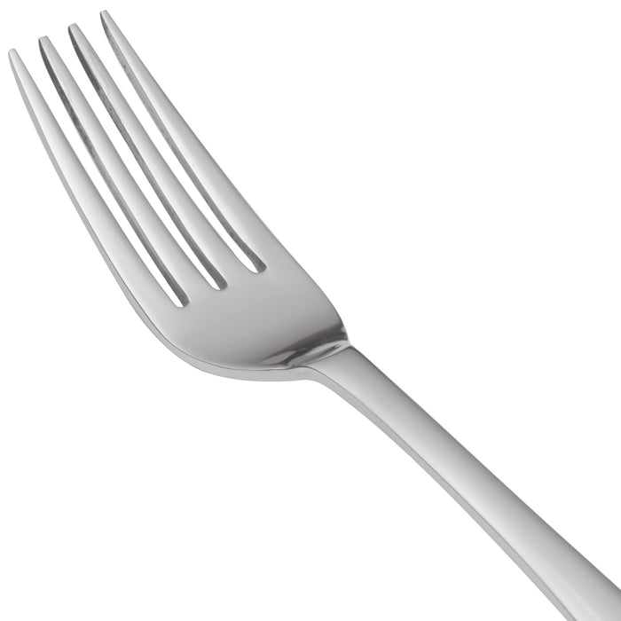 World Tableware 467 030 Auberge 7" 18/0 Stainless Steel Heavy Weight Dessert Fork - 12/Pack