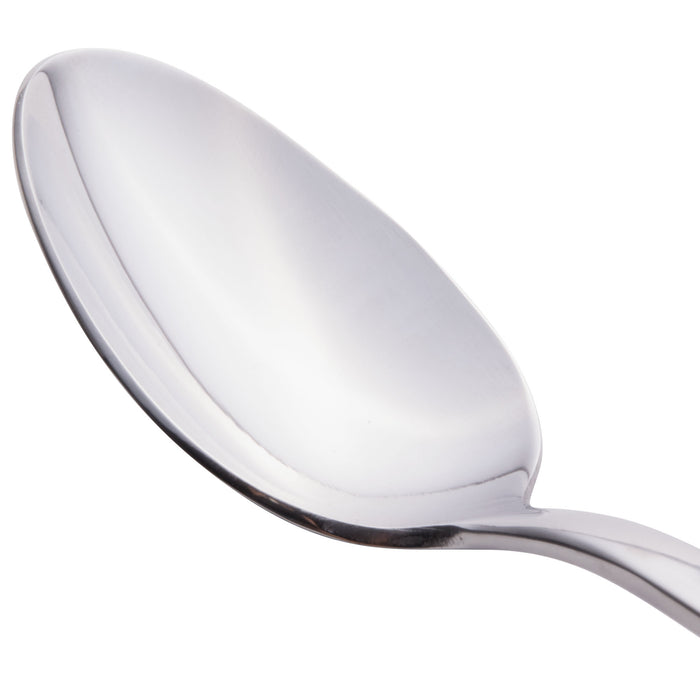 World Tableware 989 001 Quantum 6 3/8" 18/0 Stainless Steel Heavy Weight Teaspoon - 12/Pack
