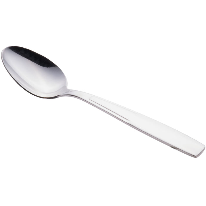 World Tableware 989 001 Quantum 6 3/8" 18/0 Stainless Steel Heavy Weight Teaspoon - 12/Pack