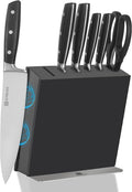 ZUNMARK Kitchen Knife Set, 14 PCS Knife Sets for Kitchen with Block, X50CrMoV15 High Carbon German Steel Knife Set with 6X Serrated Steak Knife, Heavy